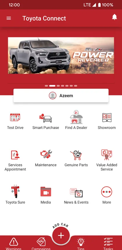 Toyota Connect app