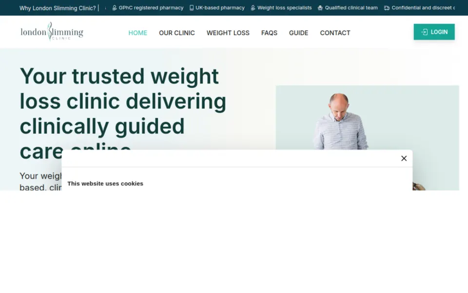 London Slimming Clinic website by Vectribe