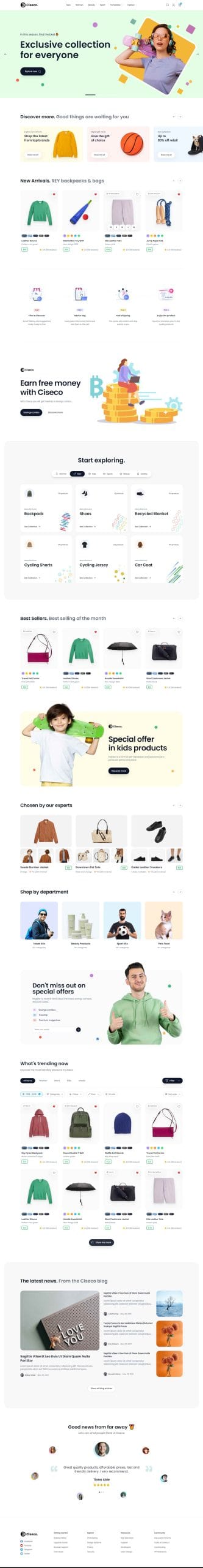 Ciaeco e-commerce website